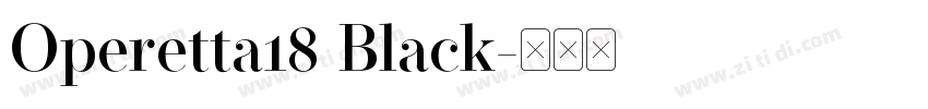 Operetta18 Black字体转换